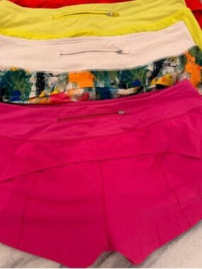 lululemon athletica Bright Pink Athletic Skort